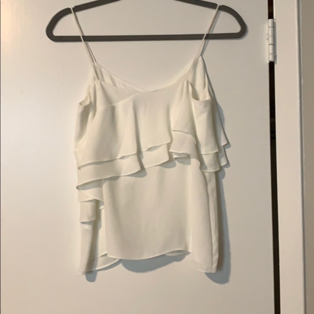 J. Crew Ruffle Spaghetti Strap Blouse - Picture 2 of 5